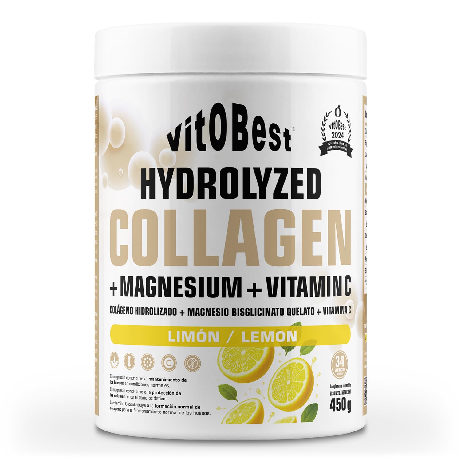 Hydrolyzed Collagen+Magnesium+Vitamin C- VITOBEST